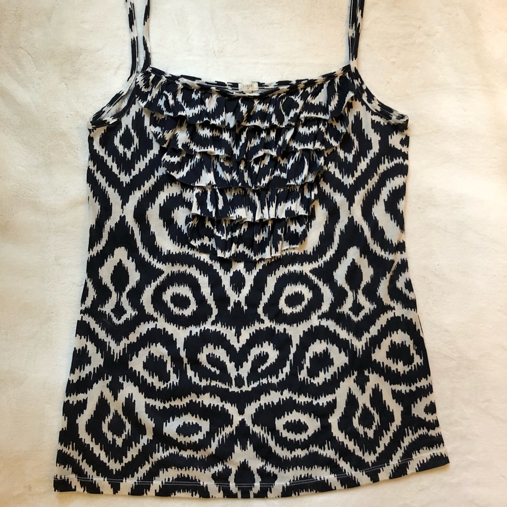 Ruffled j.Crew tank
